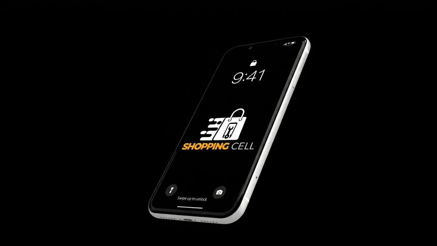 iPhone desmontado com indicação de tela, câmeras, bateria e conector